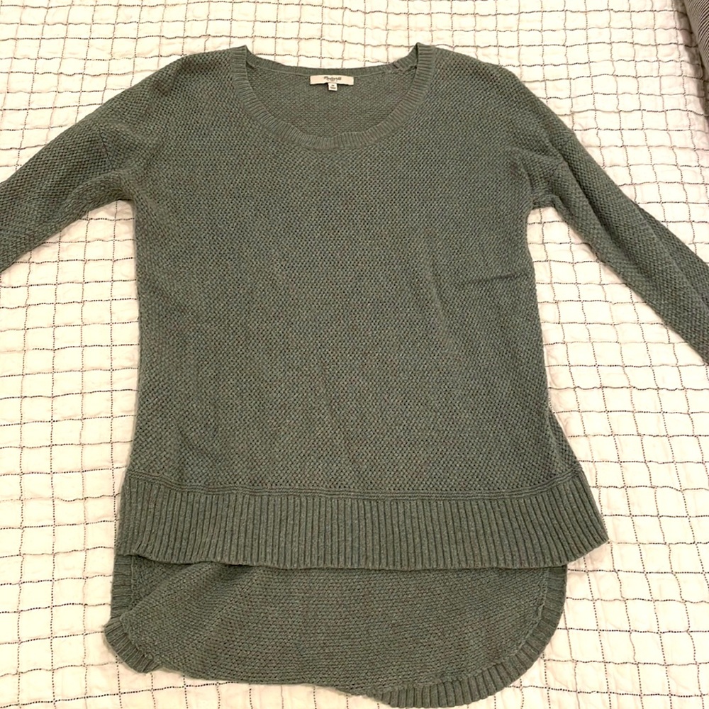 Madewell green sweater